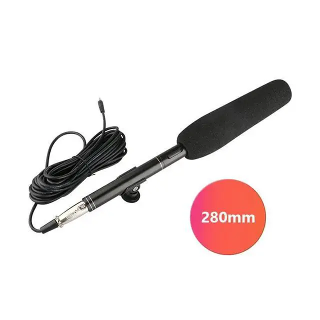 Alt view image 3 of 3 - Professional Condenser Microphone Interview Recording Vlog Live Mic for // /DSLR Camera Camcorder-280X22mm