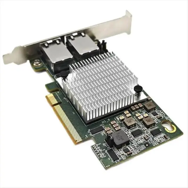 Alt view image 3 of 3 - 10G Double Port Ethernet Card 10G X540-T2 PCIE-X8 ork Extend Adapter
