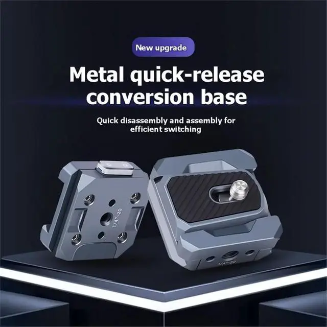 Alt view image 2 of 3 - Arca Quick Release Plate Clip Tripod Aluminum Alloy Quick Release Plate DSLR Camera Quick Conversion Adaptation