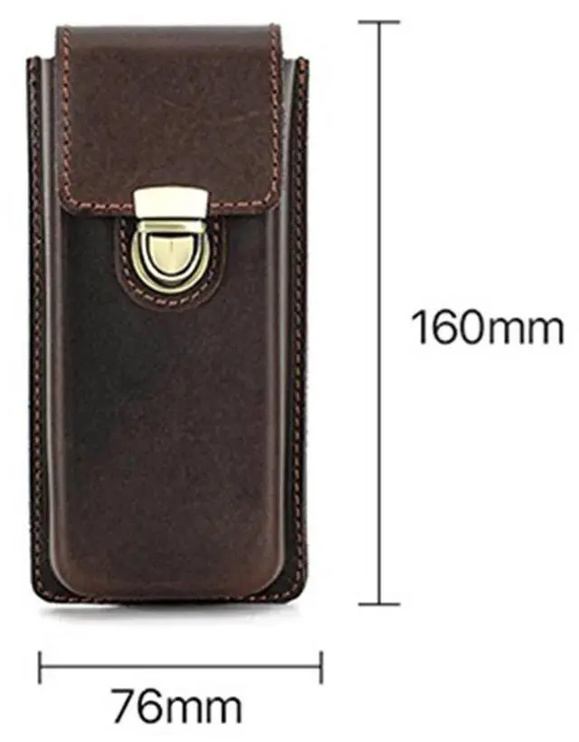 Main image of Handmade Genuine-Leather Fountain Pen Case Fountain Pencil Organizer Office School Stationery Supplies 3 Slots
