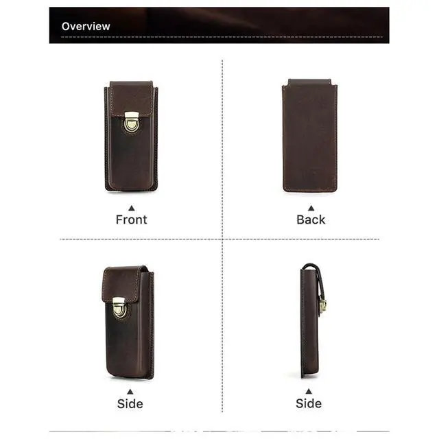Alt view image 3 of 3 - Handmade Genuine-Leather Fountain Pen Case Fountain Pencil Organizer Office School Stationery Supplies 3 Slots