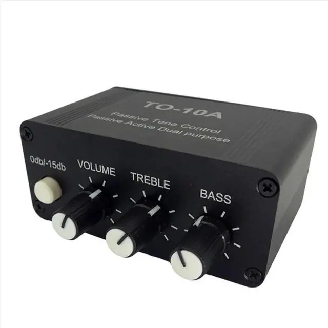 Alt view image 3 of 3 - To-10A NE5532 Stereo Music Audio Signal Pre-Amplifier Amp Headphone Amplifier Board Treble Volume Control Tone EU