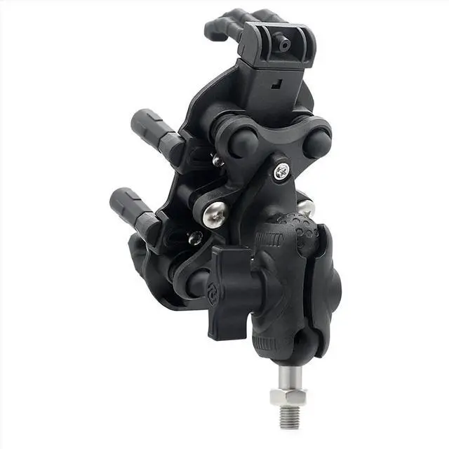 Main image of Motorcycle Fork Stem Phone Mount with Vibration Dampener, Adjustable Motorcycle Cellphone Holder Mount - M10