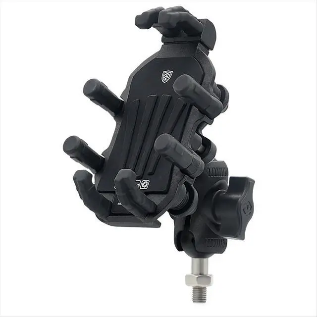Alt view image 2 of 3 - Motorcycle Fork Stem Phone Mount with Vibration Dampener, Adjustable Motorcycle Cellphone Holder Mount - M10
