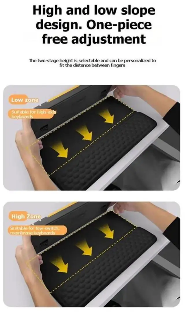 Main image of Wrist Rest with Keyboard Stand Computer Wrist Support Pad Ergonomic Keyboard Riser Holder Lifter Tray for Home A