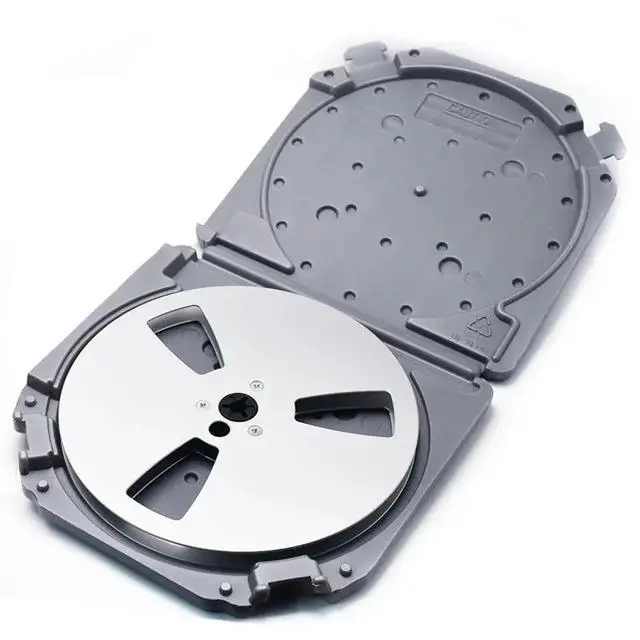Alt view image 3 of 3 - 7In Open Reel Tape Case With Empty Takeup Reel And Storage Box, Full Protection B