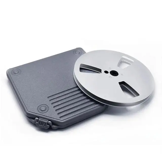 Alt view image 2 of 3 - 7In Open Reel Tape Case With Empty Takeup Reel And Storage Box, Full Protection B