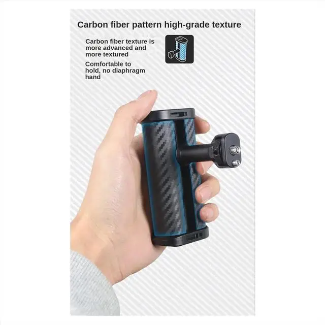 Main image of Mini Side Handle Handgrip with Dual 1/4 Mount for Mirrorless Digital Camera DSLR Camera Cage Built-in Wrench