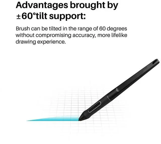 Main image of Stylus Pen for PW517 8192 Levels Battery-Free Pen for Pen Tablet Monitor for 13/22/22 Plus/ Pro 24
