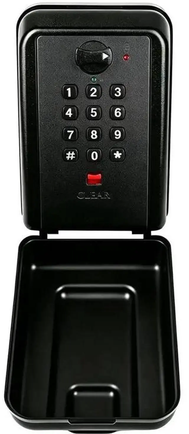 Main image of Weatherproof Wall-Mounted Key Lock Box, 12 Digit Combination Lock Box For Keys With Code, Large Capacity Outdoor Lockbox