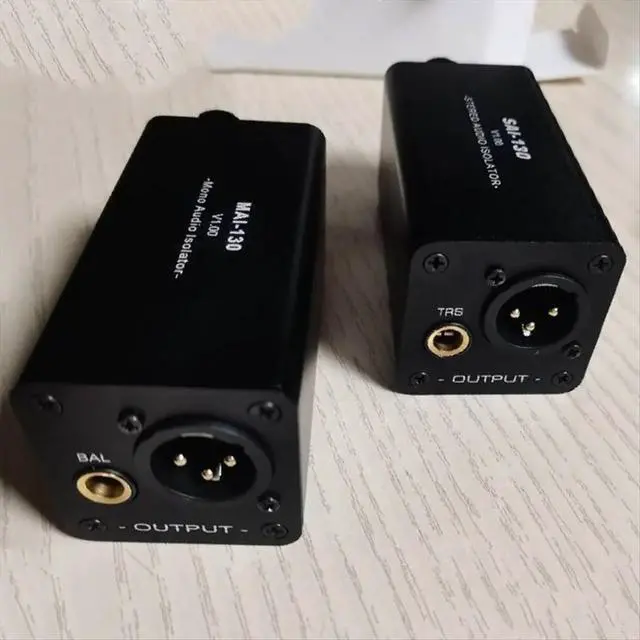 Alt view image 2 of 3 - Audio Isolator Noise Reduction,Eliminates Current Noise,DI Grounding Box,6.5 XLR Mixer Audio Isolator, MAI-130 Mono