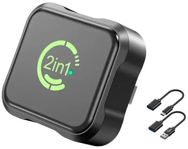 Main image of 2-In-1 Carplay & Android Auto Adapter, Mini Size Plug And Play, Seamless Wired To Conversion, USB-C