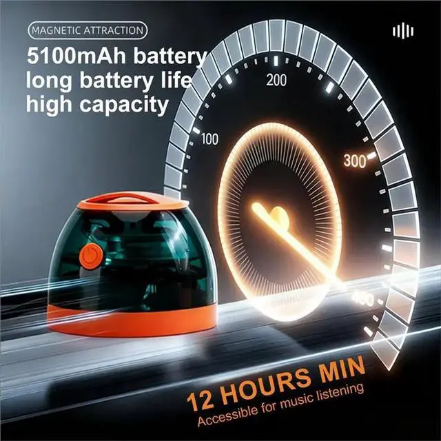 Alt view image 2 of 3 - Bluetooth Speaker 5100Mah Power Bank Magnetic Phone Holder Suction Cup For Outdoor Cycling Music