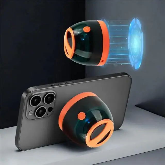 Alt view image 3 of 3 - Bluetooth Speaker 5100Mah Power Bank Magnetic Phone Holder Suction Cup For Outdoor Cycling Music