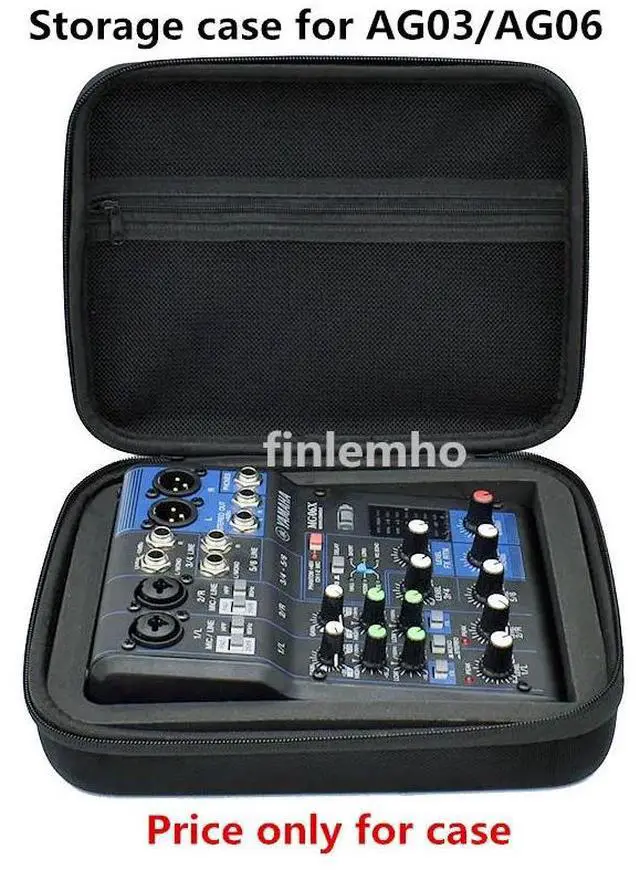 Main image of 1PC Storage Case For Mixer Yamaha AG03 AG06 MG06 Hard Shell Cover With EVA Protection