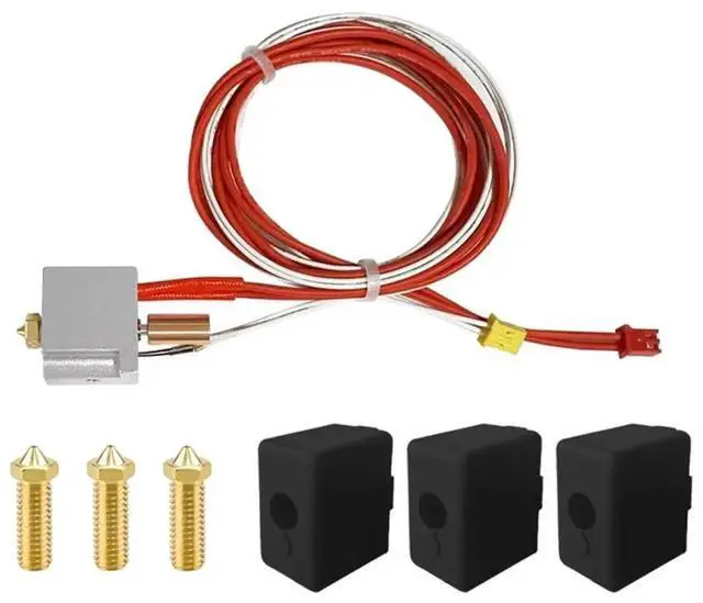 Alt view image 2 of 3 - For V400 Hot End Part Printer Head 0.4mm Nozzle Extruder Hotend Heater V400 3D Printer A