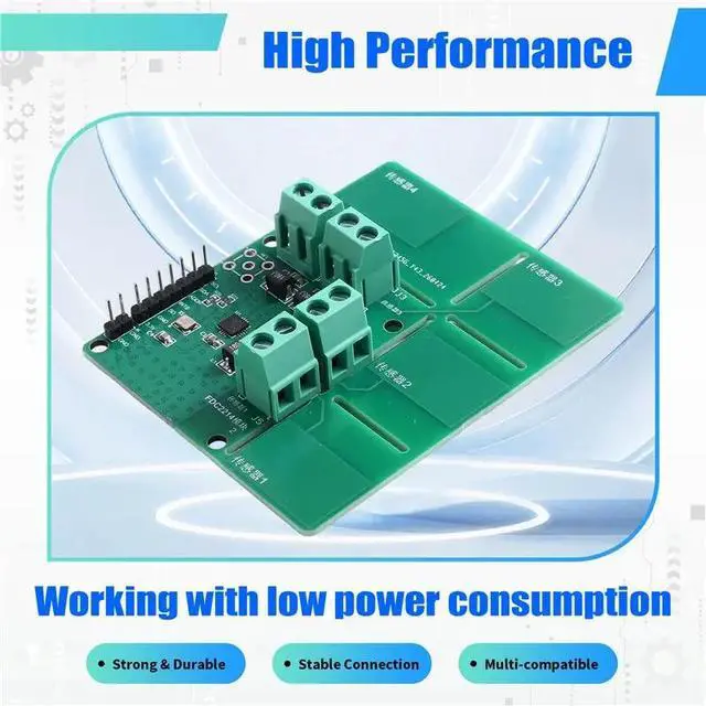 Alt view image 3 of 3 - 1PCS FDC2214 Capacitance Sensor Module 4-Channel Gesture Recognition Expansion Module