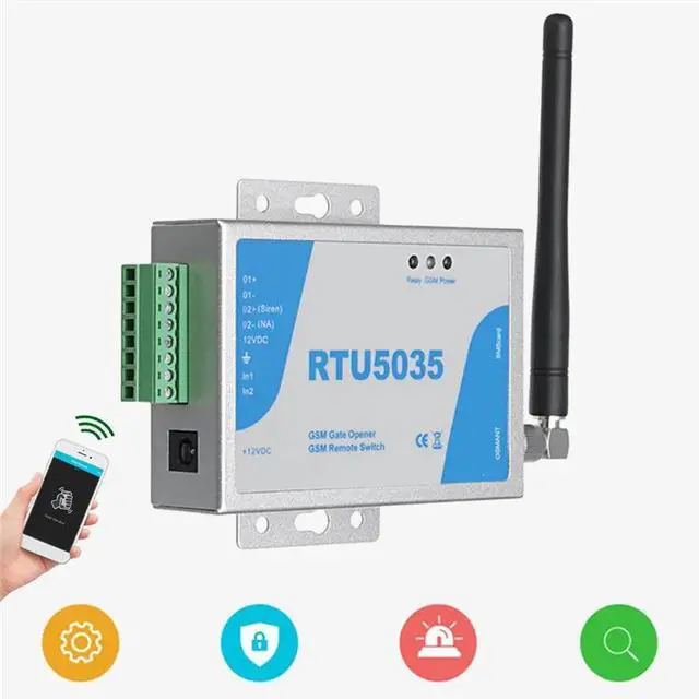 Alt view image 3 of 3 - RTU5035 Remote Control Garage Door Opener Relay Switch APP Control GSM Gate Opener Long Antenna Door Access