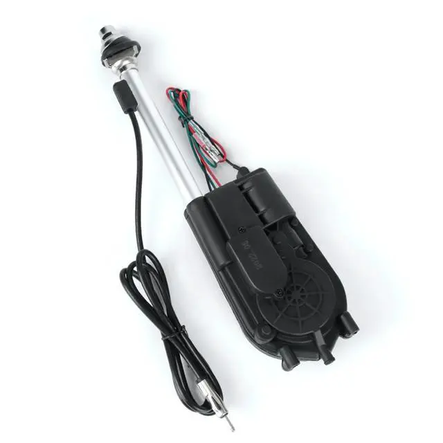 Alt view image 2 of 3 - Electric Power Automatic Telescopic Antenna Exterior Vehicle Aerials 12V Universal Waterproof for Car SUV AM FM Radio