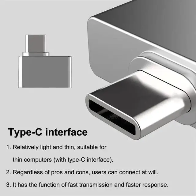 Main image of Mini USB Fingerprint Reader for 7/10/11 Type-C Biometric Laptop PC Fingerprint Unlock Module
