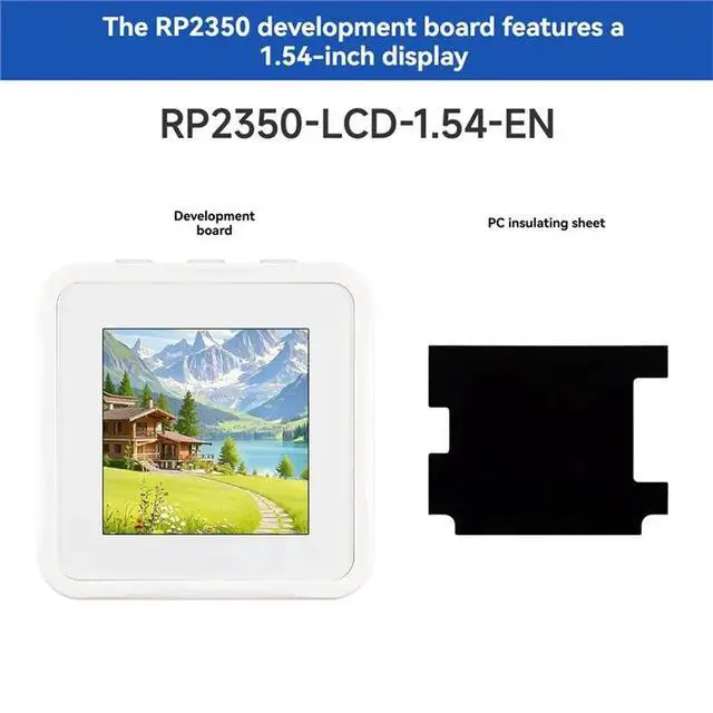 Alt view image 2 of 3 - RP2350 1.54Inch LCD Display Development Board Type-C Port, 2.4Ghz Wi-Fi Dual-Core Architecture, Voice Interaction Support
