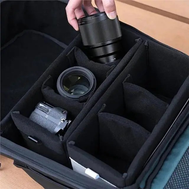 Alt view image 2 of 3 - D1 Cube Digital Camera Lens Inner Bag Lens Camera Inner Bag Photography Video DSLR Camera Accessory Bag