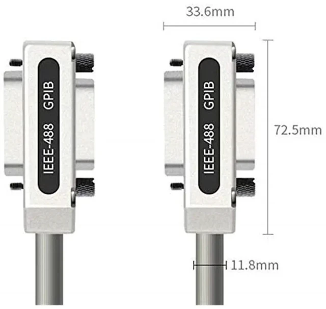 Main image of IEEE-488 Cable GPIB Cable Metal Connector Adapter Plug and Play 1Meter Control Motherboard Bus GPIB Data Cable