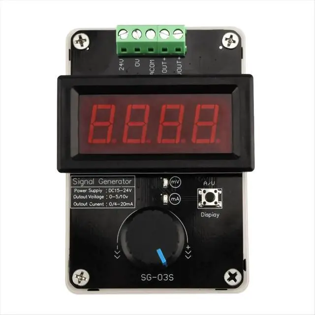 Alt view image 2 of 3 - Digital 4-20MA 0-10V Voltage Signal Generator 0-20MA Adjustable Current Transmitter Electronic Measuring Instrument
