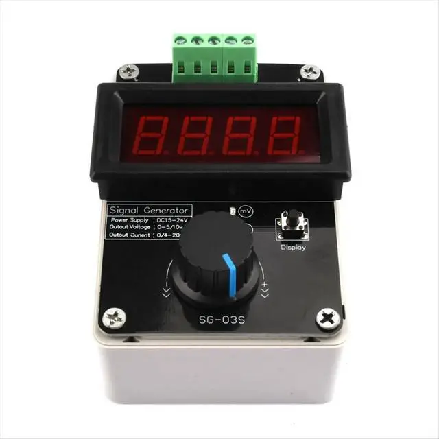 Alt view image 3 of 3 - Digital 4-20MA 0-10V Voltage Signal Generator 0-20MA Adjustable Current Transmitter Electronic Measuring Instrument
