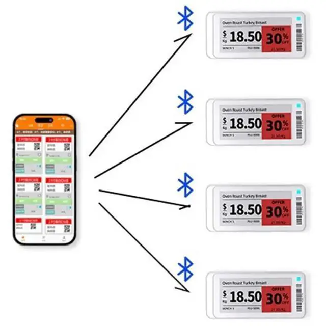 Alt view image 2 of 3 - 2.1 Inch Red Black White Label Display, Ultra Low Power Consumption, Bluetooth One-Click Image Change