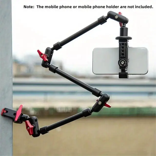 Alt view image 2 of 3 - Three Folding Magic Articulated Arm Bracket for Smartphone Camcorder Action Camera Clamp Wall Mount Tablet Webcam