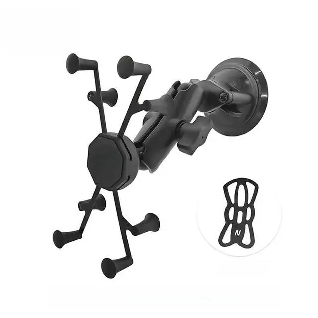 Alt view image 3 of 3 - Motorcycle Mounted Tablet Holder 7-8 Tablet Bracket with Ball Head Clamp for Bike Tripod Photography Navigation Stand