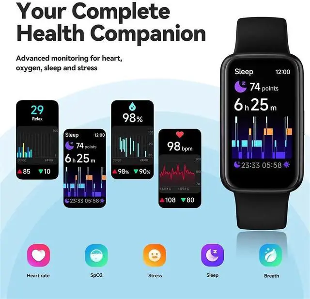 Main image of Fitness Trackers Smart Watch 1.47" Color Screen, 100+ Sport Modes, Heart Rate & Sleep Monitor, 3ATM Waterproof