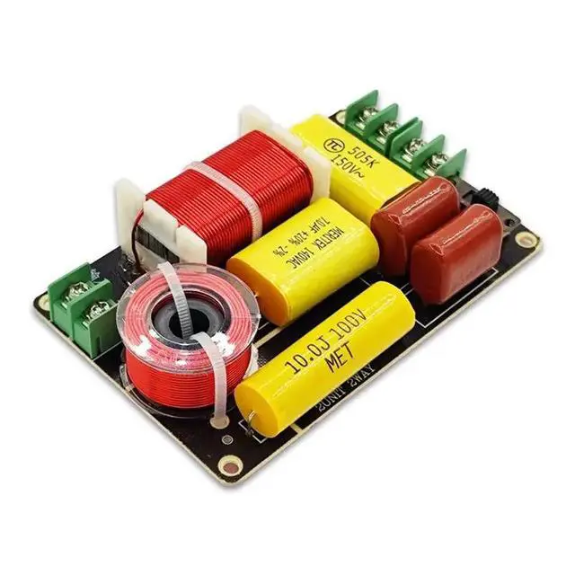 Alt view image 3 of 3 - 2Pcs -250 250W 2 Way Frequency Divider Tweeter Crossover Filter DIY Speaker Filter Circuit Home Sound Theater