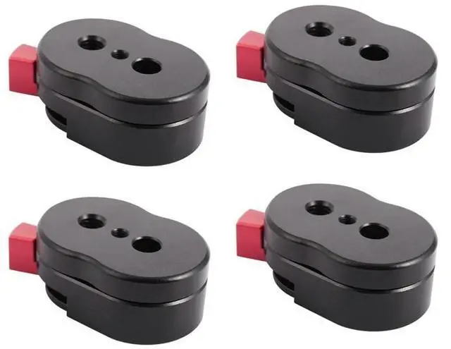 Main image of 4X Field Monitor Quick Release Plate For LCD Monitor Magic Arm LED Light Camera Camcorder Rig With 1/4-Inch Screw Hole