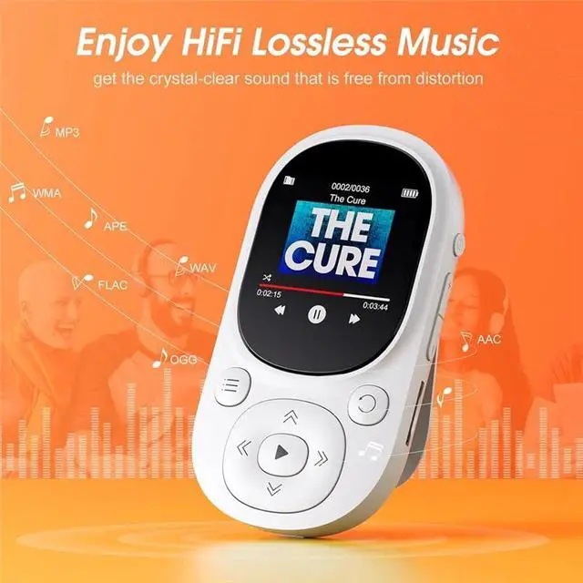 Alt view image 3 of 3 - 32GB Clip MP3 Player Music Player Bluetooth MP3 Mp4 Player With FM Radio Recording Pedometer For Kids Easy