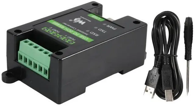 Main image of USB to 2 Channel RS485 Industrial Grade Isolated Converter FT2232HL Support Wall and Din Rail