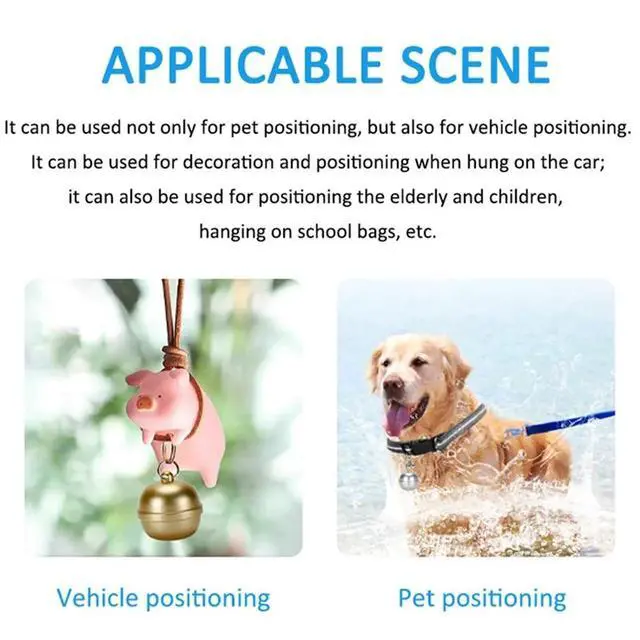 Alt view image 3 of 3 - G15 Bell Collar Anti-Lost Cats And Dog Anti-Lost Tracker Device GPS Locator Positioning Waterproof -B
