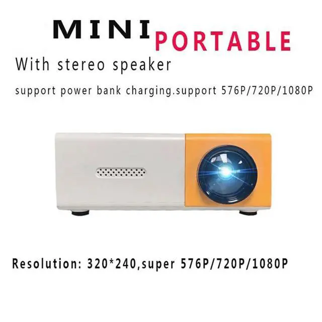 Alt view image 3 of 3 - School Season Multi-Functional Classroom Mini Projector LED Mini 1080P HD Projector