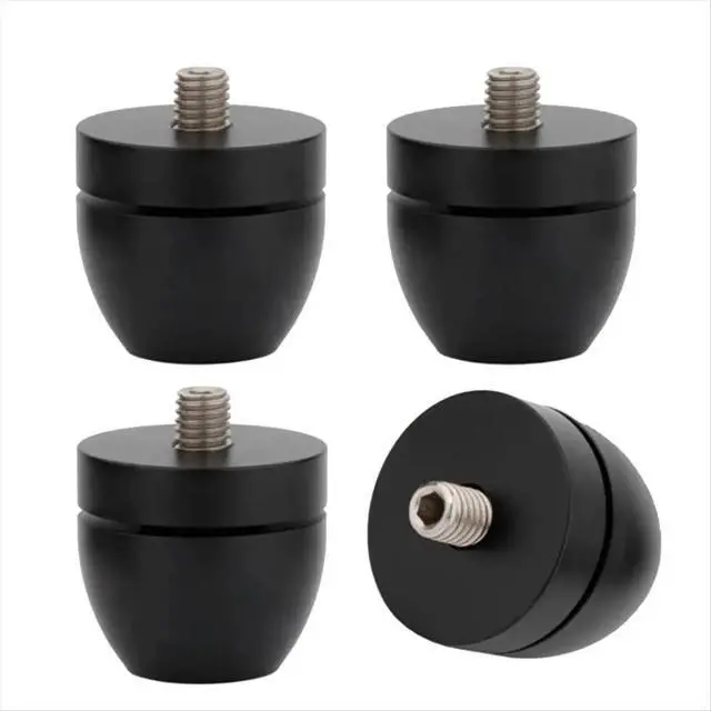 Alt view image 3 of 3 - 4 Pcs HIFI Audio Speakers Amplifier Chassis FE Ball Foot Pad Feet Base Nail Spikes Stands with M8