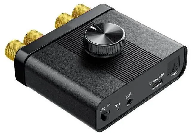 Main image of IDUD YS-D100 100W Bluetooth5.4 Digital Audio Amplifier Hifi Sound TPA3116D2 Receiver Car Mini Home Theater System 2.0 EU Plug