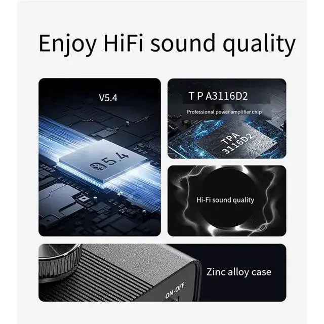Alt view image 2 of 3 - IDUD YS-D100 100W Bluetooth5.4 Digital Audio Amplifier Hifi Sound TPA3116D2 Receiver Car Mini Home Theater System 2.0 EU Plug