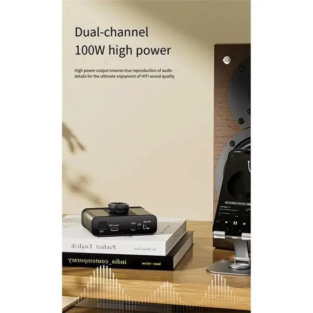 Alt view image 3 of 3 - IDUD YS-D100 100W Bluetooth5.4 Digital Audio Amplifier Hifi Sound TPA3116D2 Receiver Car Mini Home Theater System 2.0 EU Plug