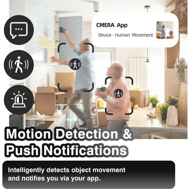 Alt view image 2 of 3 - Mini Indoor Security Camera 4PCS With Motion Detection Alert Night Vision USB Home Pet Vehicle Monitoring