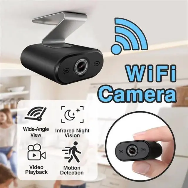 Alt view image 3 of 3 - Mini Indoor Security Camera 4PCS With Motion Detection Alert Night Vision USB Home Pet Vehicle Monitoring