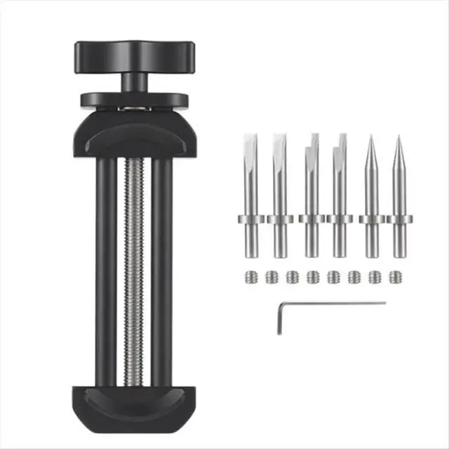 Alt view image 2 of 6 - Camera Repair Tool with Detachable Flat & Pointed Tips for Camera Lens All Metal Lens Repair Set with 6 Tips 8 Screws