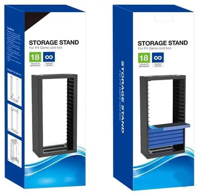 Main image of For Multifunctional Disic Storage Tower Games Discs Holder Vertical Stand 18 Game Disks Accessories