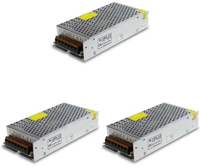 Main image of 3X DC 12V 15A 180W Power Supply Transformer Switch AC 110V / 220V To DC 12V 20Amp Switching Adapter Converter LED(15