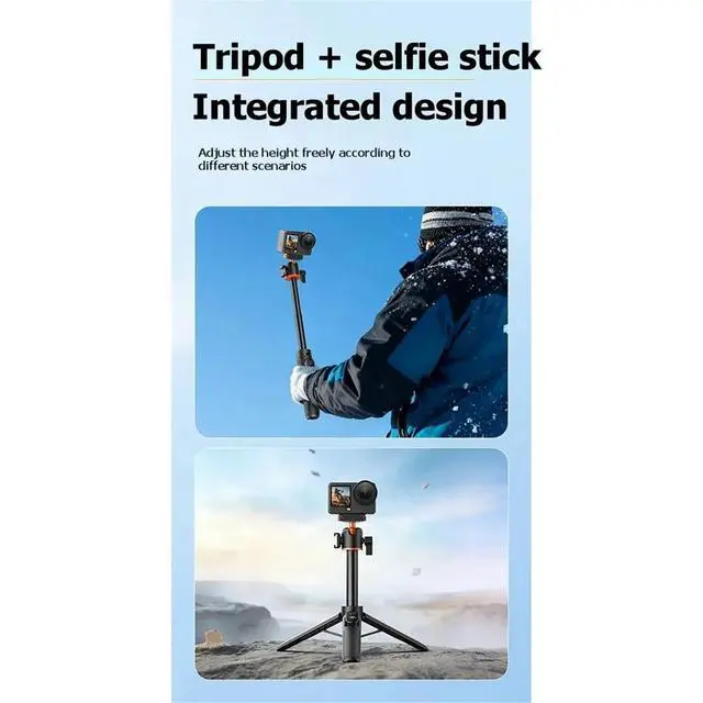 Alt view image 2 of 3 - Tripod for Action6/5/4nano with Quick Release Base Magnetic Tripod Adjustable Selfie Stick Camera Accessory Stand