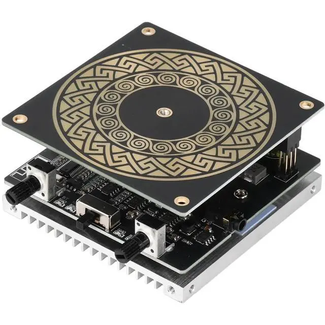 Alt view image 2 of 3 - Dual-Mode Music for Coil Touch Artificial Bluetooth RGB Lighting Gold-Plated Ring Coil